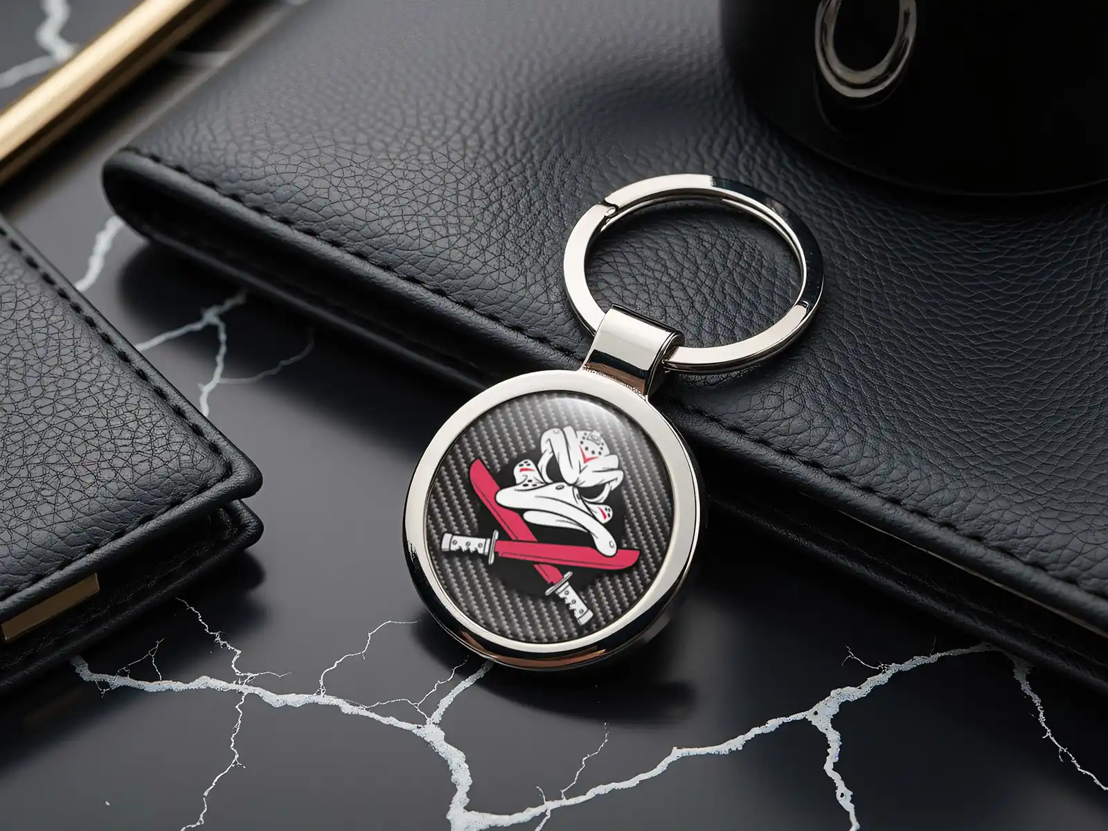 Auto Keychain Ring Car Durable Metal Force